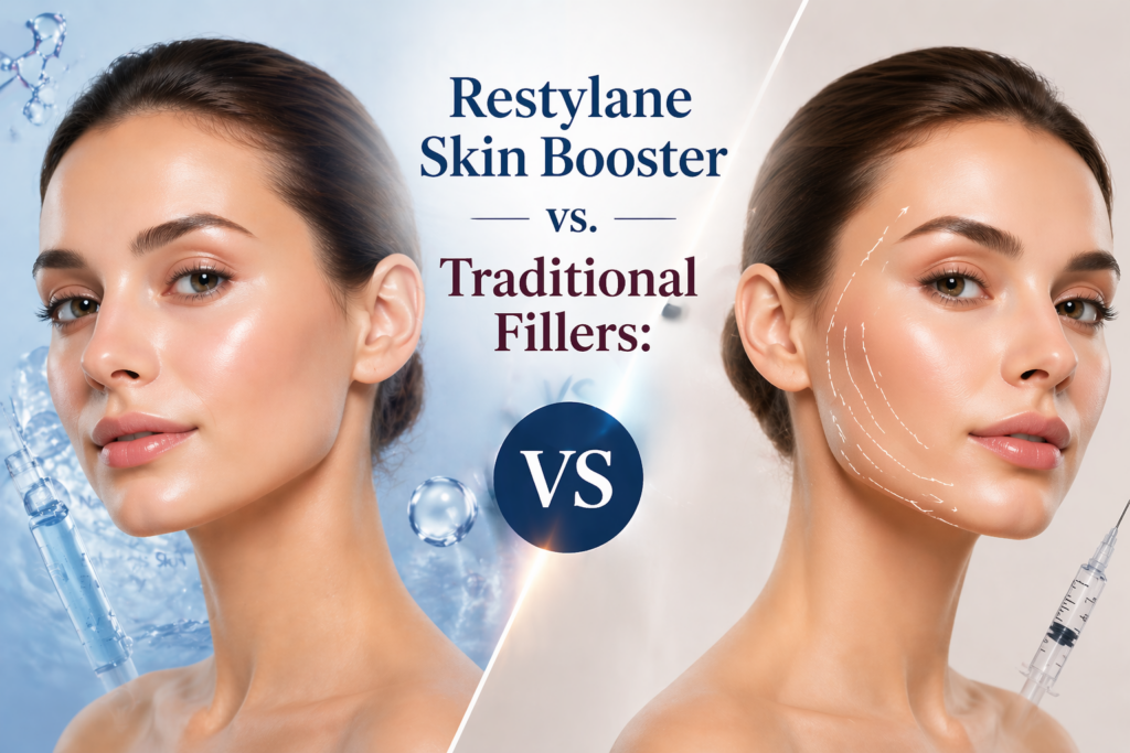 Restylane Skin Booster vs. Traditional Fillers