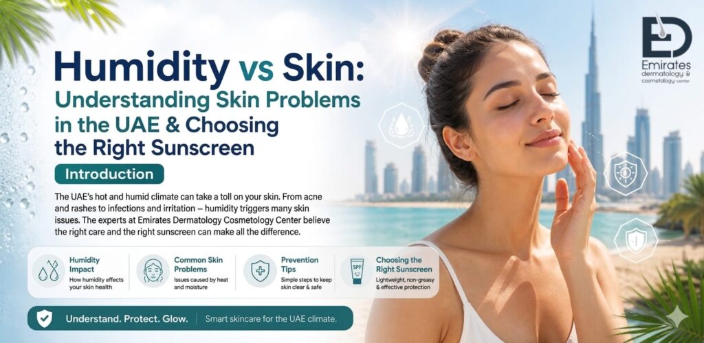 Humidity vs Skin: Understanding Skin Problems in the UAE & Choosing the Right Sunscreen Introduction