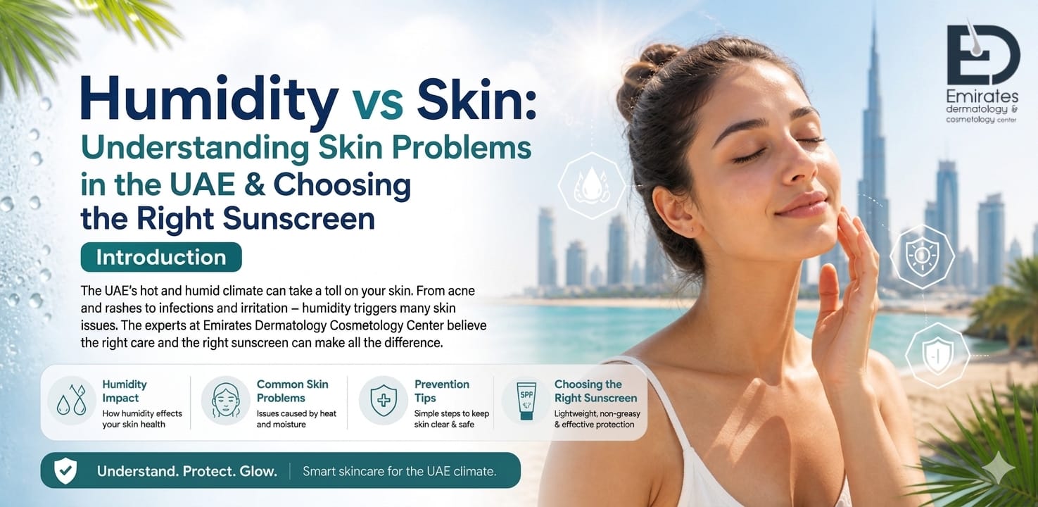 Humidity vs Skin: Understanding Skin Problems in the UAE & Choosing the Right Sunscreen Introduction